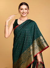 Saree in a Green Looking Like a Greatly